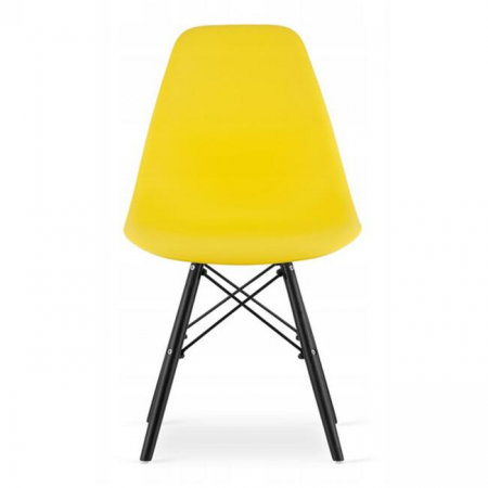 SCAUN STIL SCANDINAV, ARTOOL, OSAKA, PP, LEMN, GALBEN SI NEGRU, 46X54X81 CM [4]