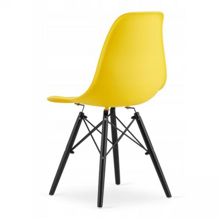 SCAUN STIL SCANDINAV, ARTOOL, OSAKA, PP, LEMN, GALBEN SI NEGRU, 46X54X81 CM [5]