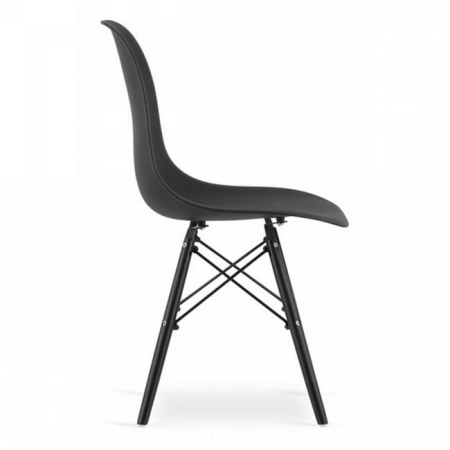 SCAUN STIL SCANDINAV, ARTOOL, OSAKA, PP, LEMN, NEGRU, 46X54X81 CM [3]