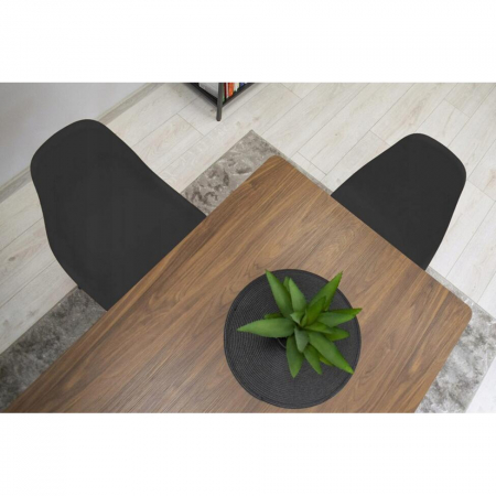SCAUN STIL SCANDINAV, ARTOOL, OSAKA, PP, LEMN, NEGRU, 46X54X81 CM [7]