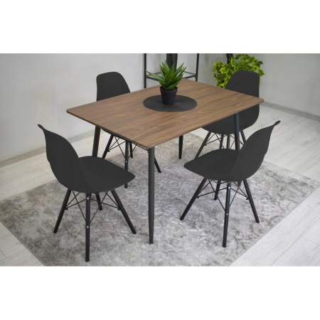 SCAUN STIL SCANDINAV, ARTOOL, OSAKA, PP, LEMN, NEGRU, 46X54X81 CM [11]