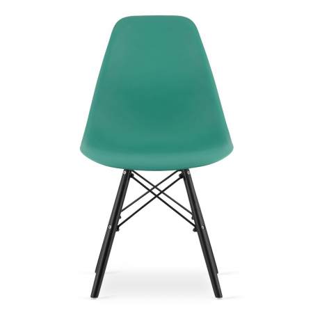 SCAUN STIL SCANDINAV, ARTOOL, OSAKA, PP, LEMN, VERDE SI NEGRU, 46X54X81 CM [12]
