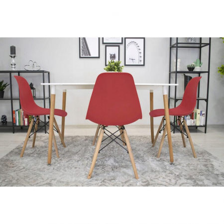SCAUN STIL SCANDINAV, ARTOOL, OSAKA, PP, LEMN, VERMILION, 46X54X81 CM [9]