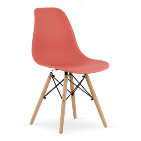 Amenajari Interioare - SCAUN STIL SCANDINAV, ARTOOL, OSAKA, PP, LEMN, VERMILION, 46X54X81 CM