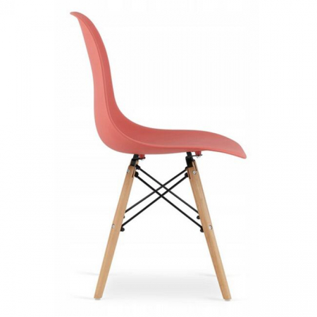 SCAUN STIL SCANDINAV, ARTOOL, OSAKA, PP, LEMN, VERMILION, 46X54X81 CM [3]