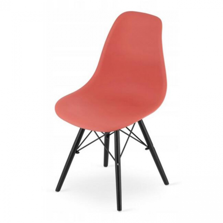 SCAUN STIL SCANDINAV, ARTOOL, OSAKA, PP, LEMN, VERMILION SI NEGRU, 46X54X81 CM [4]
