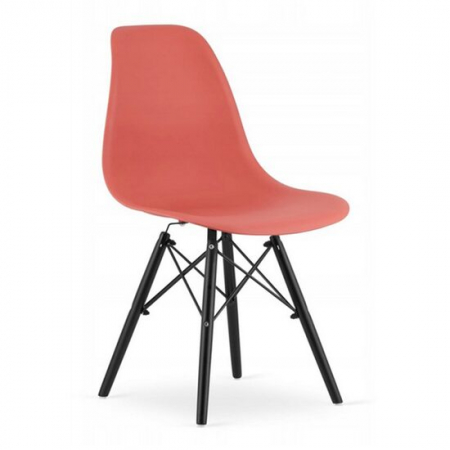 Scaune - SCAUN STIL SCANDINAV, ARTOOL, OSAKA, PP, LEMN, VERMILION SI NEGRU, 46X54X81 CM