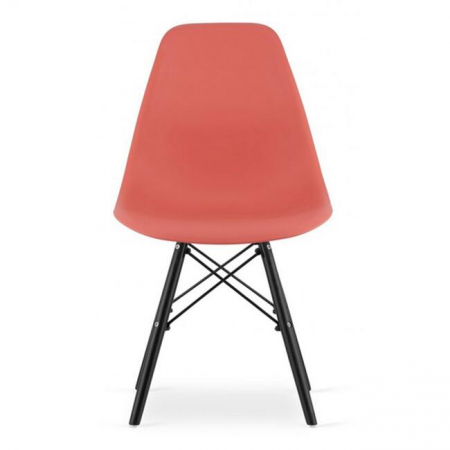 SCAUN STIL SCANDINAV, ARTOOL, OSAKA, PP, LEMN, VERMILION SI NEGRU, 46X54X81 CM [1]