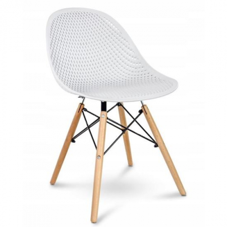 Scaune stil snadinav - SCAUN STIL SCANDINAV, PP, LEMN, ALB, 45X56X77 CM, CAVA