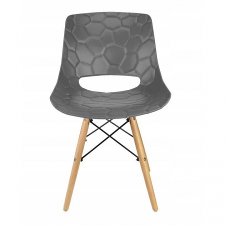 SCAUN STIL SCANDINAV, PP, LEMN, MAX 100 KG, GRI, 45X55X78 CM, LARS [4]