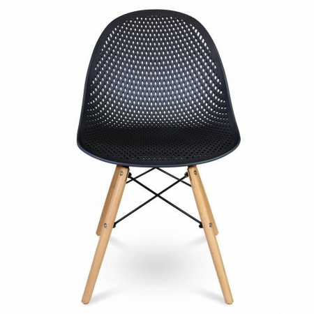 SCAUN STIL SCANDINAV, PP, LEMN, NEGRU, 45X56X77 CM, CAVA [5]