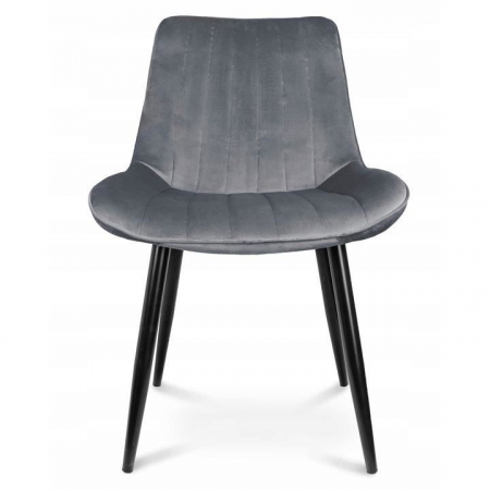 SCAUNE BUCATARIE/LIVING, CATIFEA, METAL, GRI, SET 4 BUC, 54X61X83 CM, VIVA [3]