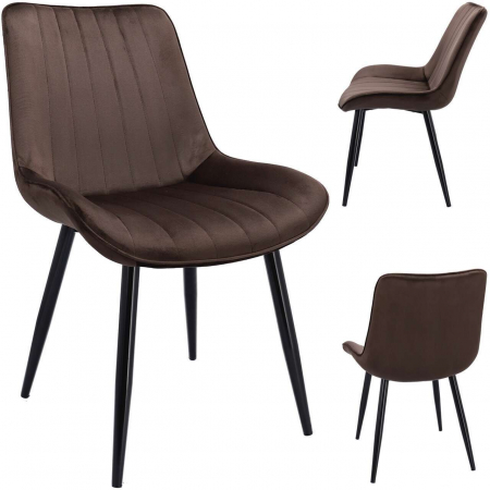 SCAUNE BUCATARIE/LIVING, CATIFEA, METAL, MARO, SET 4 BUC, 54X61X83 CM, VIVA [4]