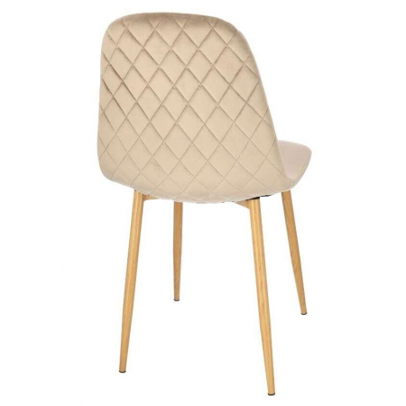 SCAUNE BUCATARIE/LIVING, CATIFEA, MODEL CUSATURA PE SPATE, BEJ, MAX 100 KG, SET 4 BUC, 44X52X85 CM, VIGO, JUMI [5]