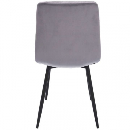 SCAUNE BUCATARIE/LIVING, MATLASATE, CATIFEA, METAL, GRI, SET 4 BUC, 44X52X89 CM, PIADO [3]