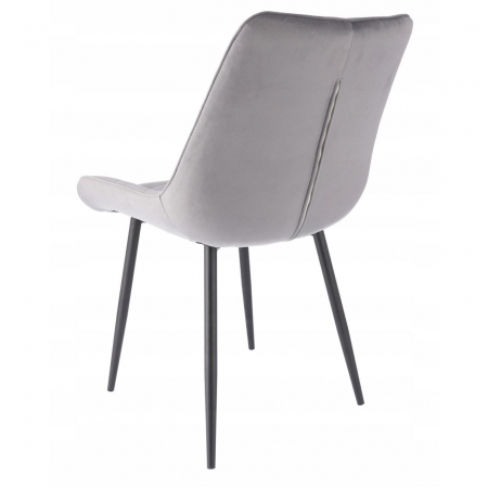 SCAUNE BUCATARIE/LIVING, METALIC, CATIFEA, GRI, SET 4 BUC, 53X63X83 CM, MISTY [5]