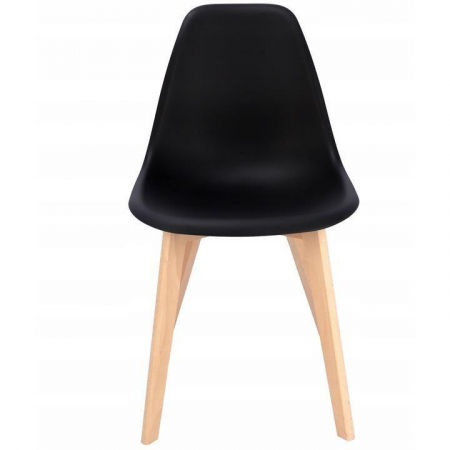 SCAUNE BUCATARIE/LIVING, PP, LEMN, NEGRU, SET 4 BUC, 46X52X82 CM, ADA, JUMI [2]