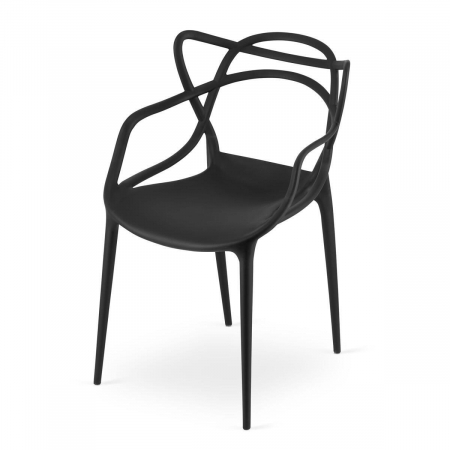 SCAUNE BUCATARIE/LIVING, SET 4 BUC, ARTOOL, KATO, PP, NEGRU, 54X55X82.5 CM [6]