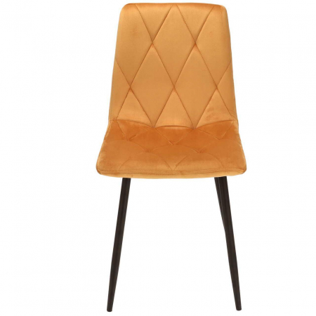 SCAUNE BUCATARIE/LIVING, SET 4 BUC, JUMI, PIADO, CATIFEA, METAL, MUSTAR SI NEGRU, 44X52X89 CM [3]