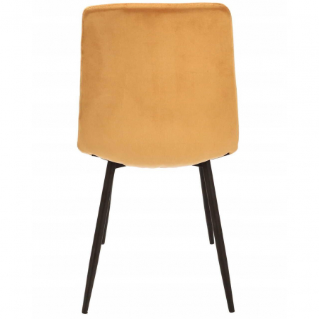 SCAUNE BUCATARIE/LIVING, SET 4 BUC, JUMI, PIADO, CATIFEA, METAL, MUSTAR SI NEGRU, 44X52X89 CM [2]