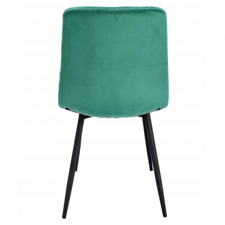 SCAUNE BUCATARIE/LIVING, SET 4 BUC, JUMI, PIADO, CATIFEA, METAL, VERDE SI NEGRU, 44X52X89 CM [1]