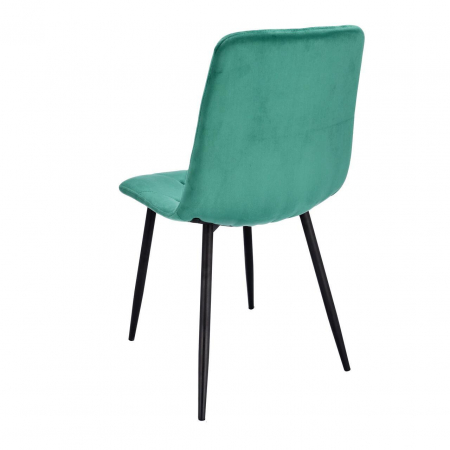SCAUNE BUCATARIE/LIVING, SET 4 BUC, JUMI, PIADO, CATIFEA, METAL, VERDE SI NEGRU, 44X52X89 CM [3]