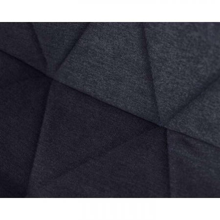 SCAUNE BUCATARIE/LIVING, TAPITATE, TEXTIL, METAL, NEGRU, SET 4 BUC, 44X52X89 CM, VENA [1]