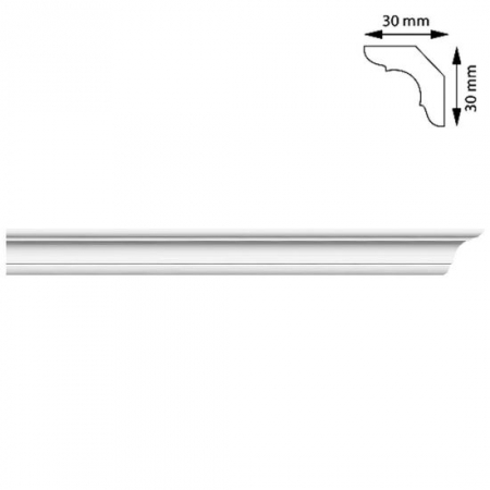 Plinte, izolatii si accesorii parchet - SET 140 BUC. BAGHETA COLTURI, 30X30 MM, 2 M