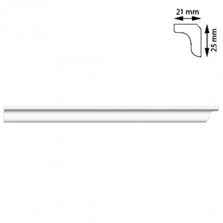 Plinte, izolatii si accesorii parchet - SET 170 BUC. BAGHETA COLTURI, 25X21 MM, 2 M