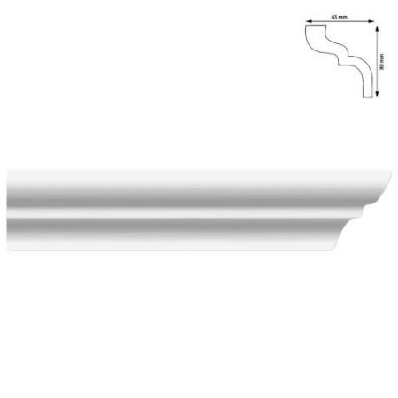 Plinte, izolatii si accesorii parchet - SET 30 BUC. BAGHETA COLTURI, 80X65 MM, 2 M