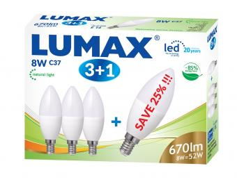 Amenajari Interioare - SET 4 BECURI E14 8W LUMANARE PACHET PROMO 8W LUMINA CALDA