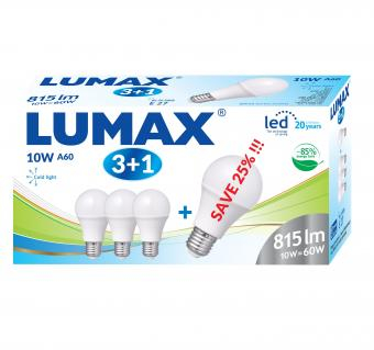 Amenajari Interioare - SET 4 BECURI E27 10W A60 PACHET PROMO 10W