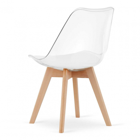 SET 4 SCAUNE BUCATARIE/LIVING, ARTOOL, MARK, PP, LEMN, TRANSPARENT, 49X42X82.5 CM [4]