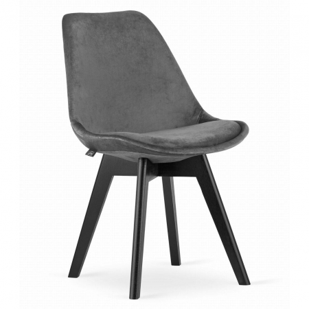 SET 4 SCAUNE BUCATARIE/LIVING, ARTOOL, NORI, CATIFEA, LEMN, GRI SI NEGRU, 48.5X54X84 CM [7]