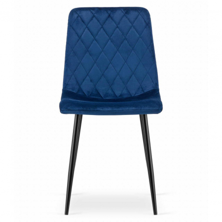 SET 4 SCAUNE BUCATARIE/LIVING, ARTOOL, TURIN, CATIFEA, METAL, BLEUMARIN SI NEGRU, 44.5X53X88.5 CM [2]