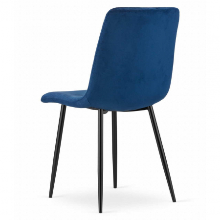SET 4 SCAUNE BUCATARIE/LIVING, ARTOOL, TURIN, CATIFEA, METAL, BLEUMARIN SI NEGRU, 44.5X53X88.5 CM [4]