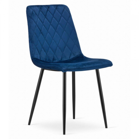 SET 4 SCAUNE BUCATARIE/LIVING, ARTOOL, TURIN, CATIFEA, METAL, BLEUMARIN SI NEGRU, 44.5X53X88.5 CM [5]