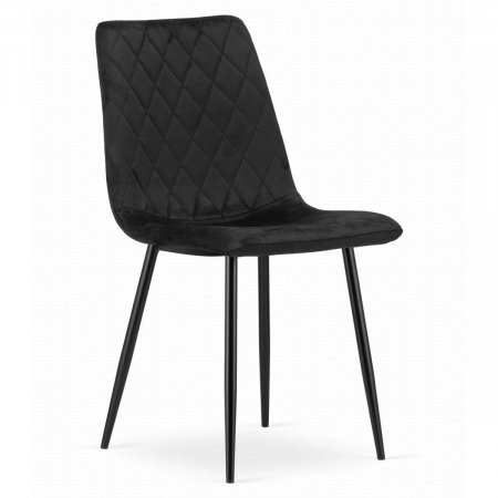 SET 4 SCAUNE BUCATARIE/LIVING, ARTOOL, TURIN, CATIFEA, METAL, NEGRU, 44.5X53X88.5 CM [5]