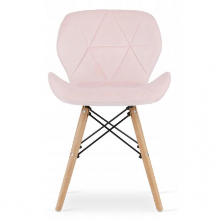 SET 4 SCAUNE STIL SCANDINAV, ARTOOL, LAGO, CATIFEA, LEMN, ROZ, 48X43X74 CM [2]