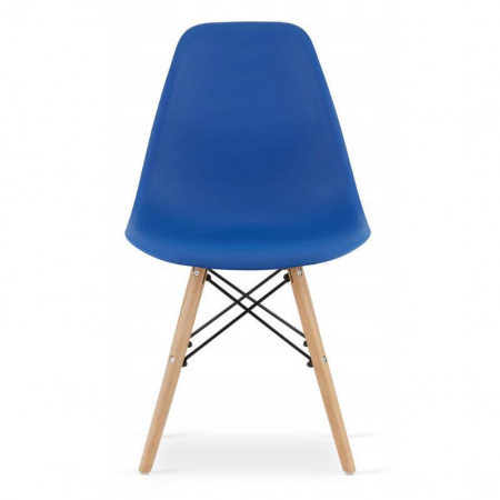 SET 4 SCAUNE STIL SCANDINAV, ARTOOL, OSAKA, PP, LEMN, ALBASTRU SI NATUR, 46X54X81 CM [2]