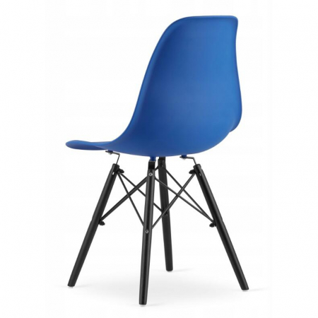 SET 4 SCAUNE STIL SCANDINAV, ARTOOL, OSAKA, PP, LEMN, ALBASTRU SI NEGRU, 46X54X81 CM [4]