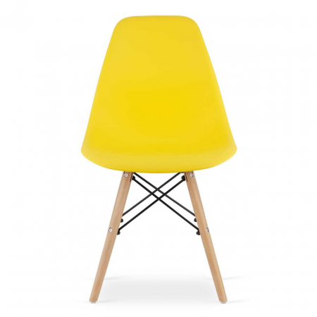 SET 4 SCAUNE STIL SCANDINAV, ARTOOL, OSAKA, PP, LEMN, GALBEN, 46X54X81 CM [12]