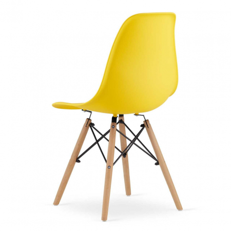 SET 4 SCAUNE STIL SCANDINAV, ARTOOL, OSAKA, PP, LEMN, GALBEN, 46X54X81 CM [8]
