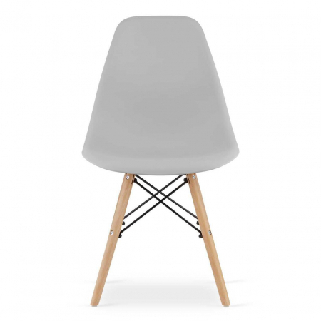 SET 4 SCAUNE STIL SCANDINAV, ARTOOL, OSAKA, PP, LEMN, GRI, 46X54X81 CM [8]
