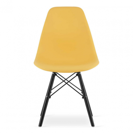 SET 4 SCAUNE STIL SCANDINAV, ARTOOL, OSAKA, PP, LEMN, MUSTAR SI NEGRU, 46X54X81 CM [6]