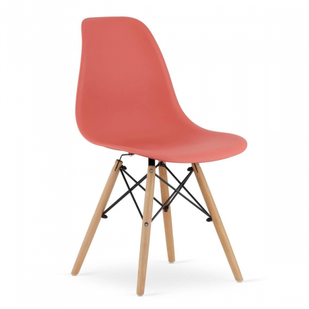 SET 4 SCAUNE STIL SCANDINAV, ARTOOL, OSAKA, PP, LEMN, VERMILION, 46X54X81 CM [13]