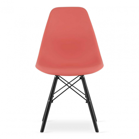 SET 4 SCAUNE STIL SCANDINAV, ARTOOL, OSAKA, PP, LEMN, VERMILION SI NEGRU, 46X54X81 CM [12]