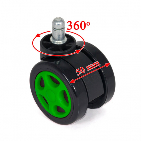 SET 5 ROTI GUMATE VERZI PENTRU SCAUN GAMING [3]