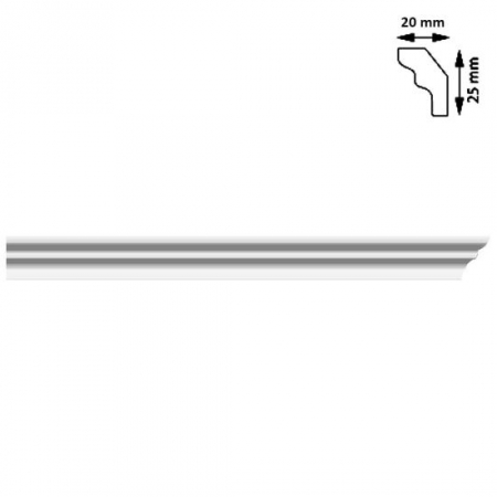 Plinte, izolatii si accesorii parchet - SET 80 BUC. BAGHETA COLTURI, 40X45 MM, 2 M