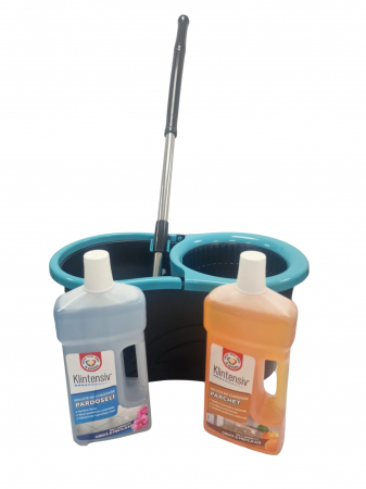 Articole menaj - set mop rotativ si solutii Klintensiv